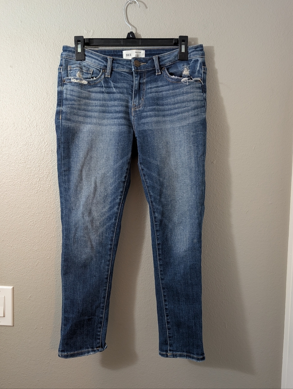 BKE Payton Universal Fit Mid Rise Women's Medium Blue Ankle Skinny Jeans